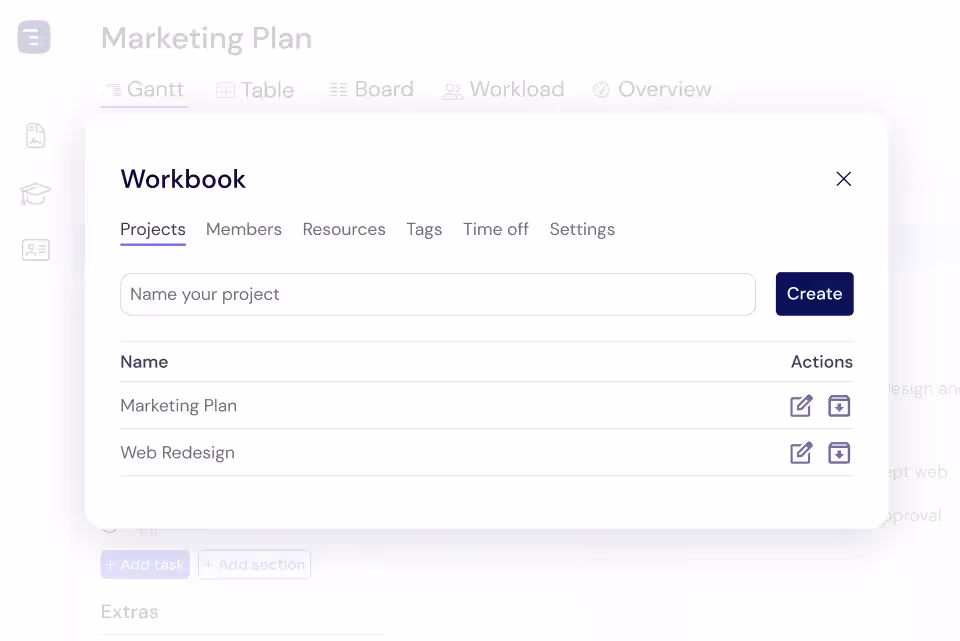 Workbooks – Ein Ort für die Projektorganisation