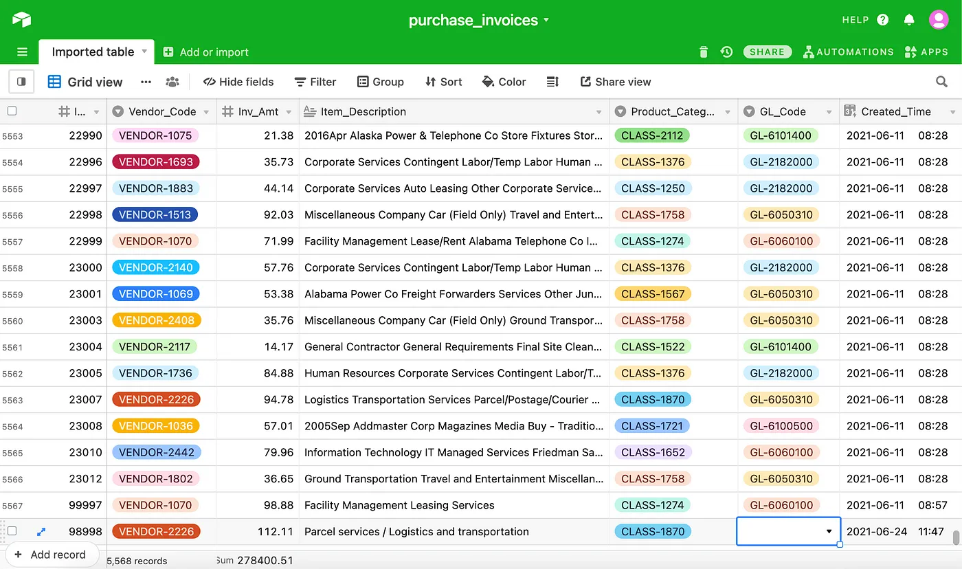 Maschinelles Lernen auf Airtable ohne eine Zeile Code | von Tommi Holmgren | Medium