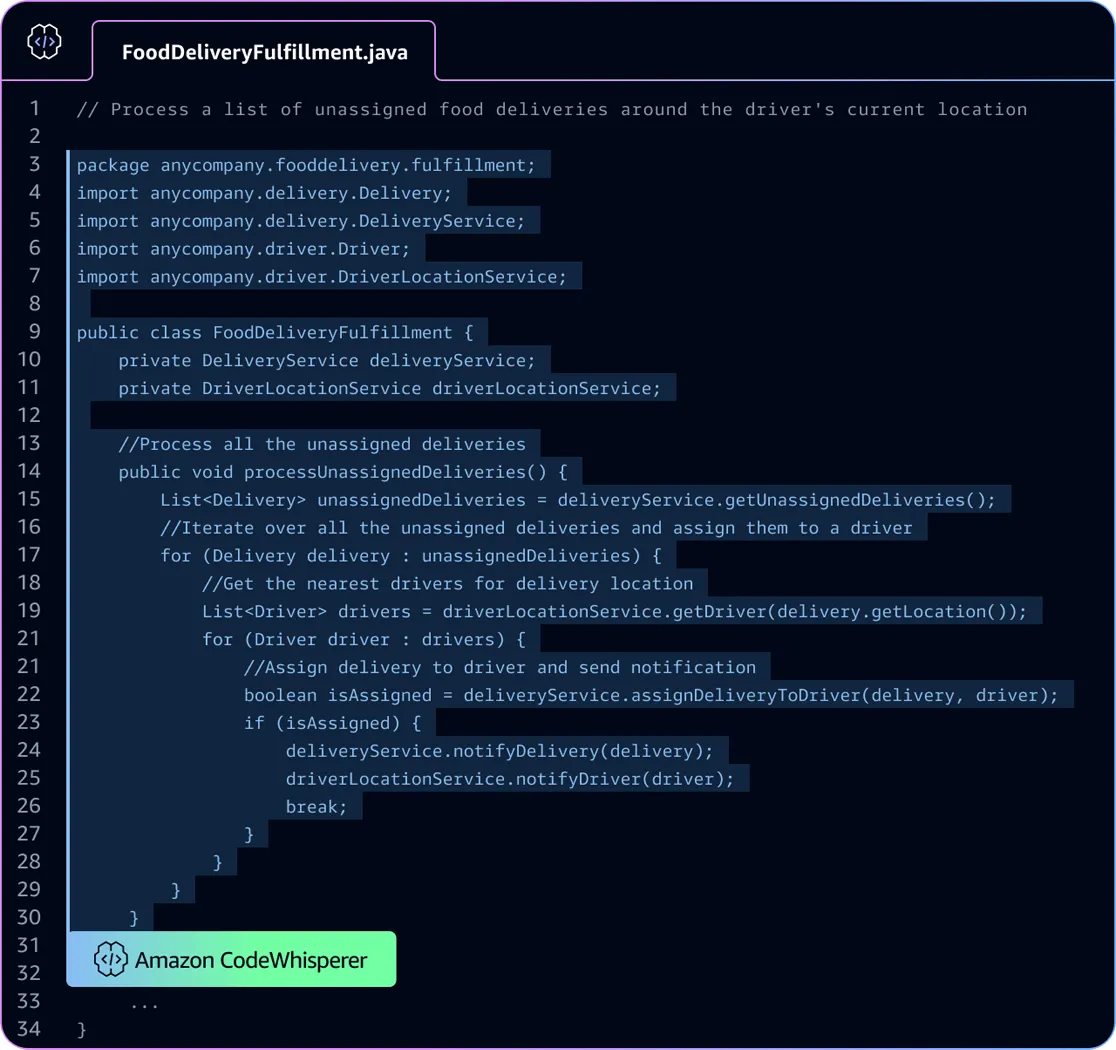AIコード生成ツール - Amazon CodeWhisperer - AWS