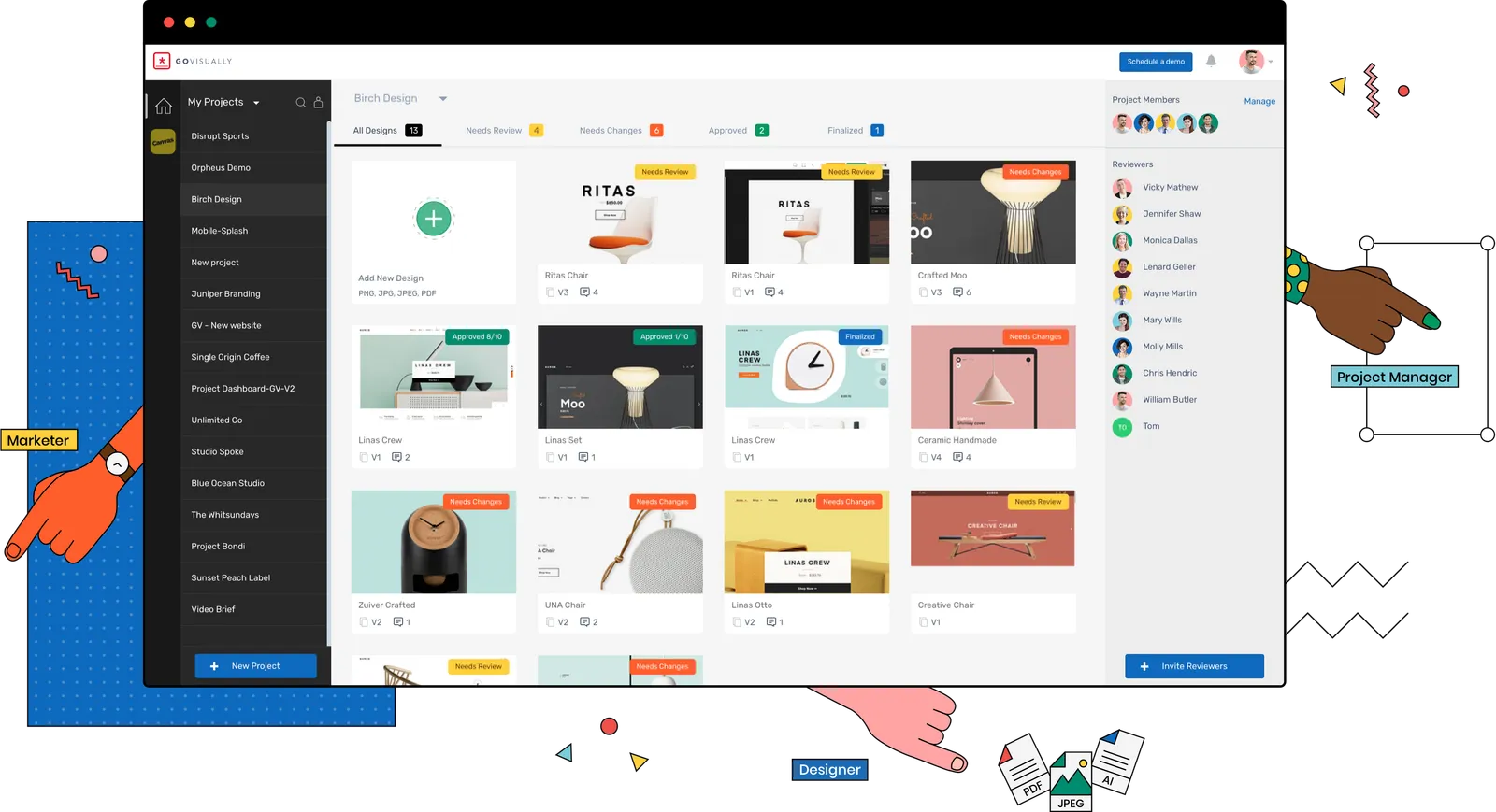 GoVisually - Alles, was Sie brauchen, um schnelle Reviews und Abnahmen zu erhalten